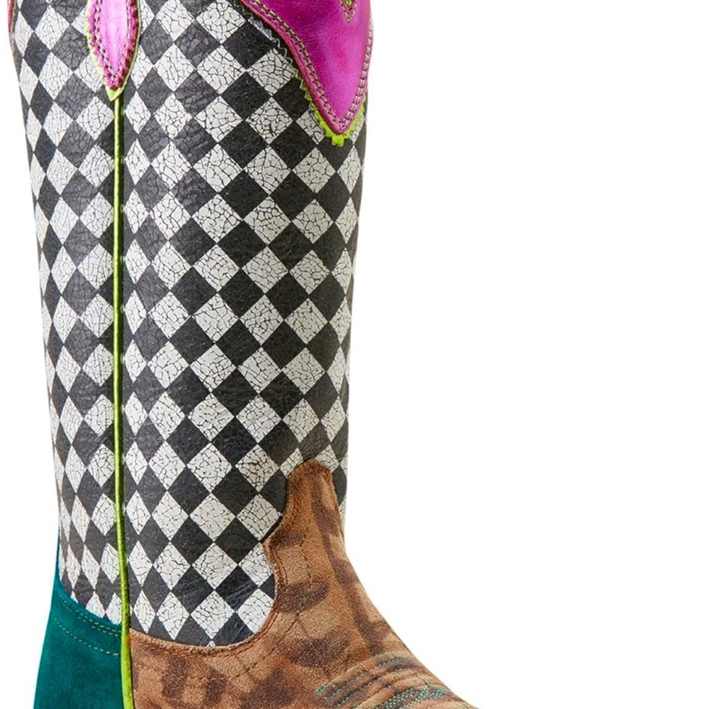Colorful Women's Cowboy Boots - Picture 4 of 5